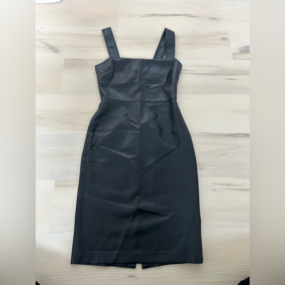 Black Aritzia vegan leather dress. Size 0